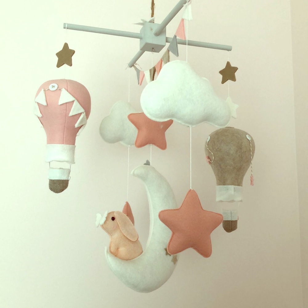 Handmade crib mobile